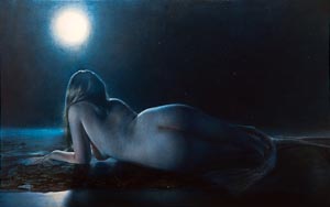 Full Moon Painting